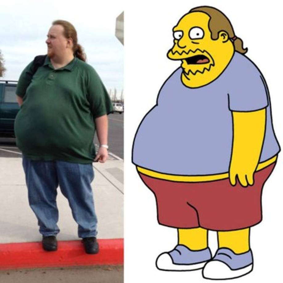 Este hombre es idéntico a Jeff Albertson, de 'The Simpsons'.