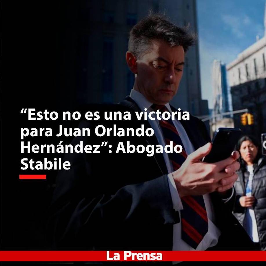 El abogado de Juan Orlando Hernández consideró que los 45 años de cárcel no son una victoria. “No creo que haya una reducción de la pena, queremos que haya un nuevo juicio. (JOH) considera que en un nuevo proceso sería declarado inocente”, aseguró Stabile.