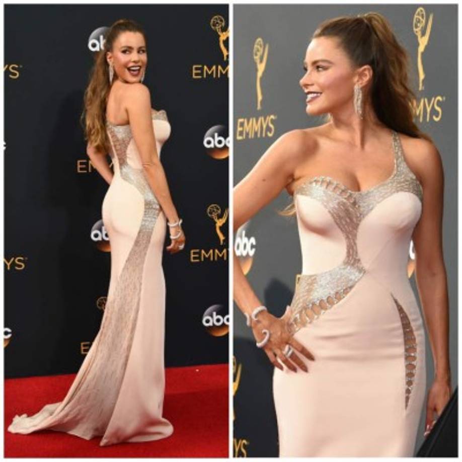 Sofía Vergara llegó impactando a la alfombra de los premios Emmy 2016.