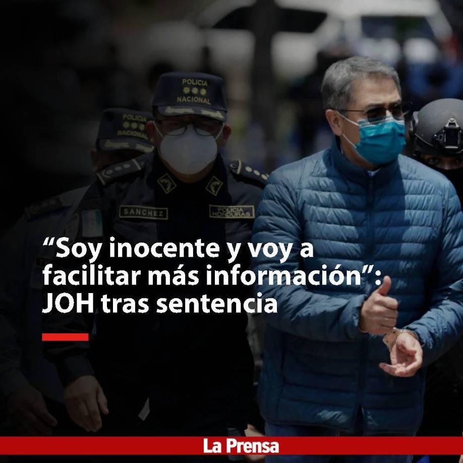 El exmandatario hondureño sostuvo su inocencia hasta el final de todo su proceso.