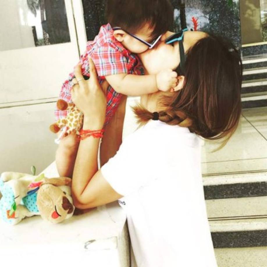 Cuando habla sobre su pequeñín, la alegría se sintió en las palabras de Alejandra Espinoza.