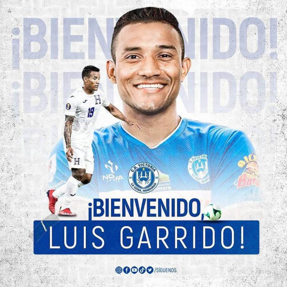 Luis Garrido se marchó del ahora descendido Honduras Progreso y fichó por el Victoria de La Ceiba. 