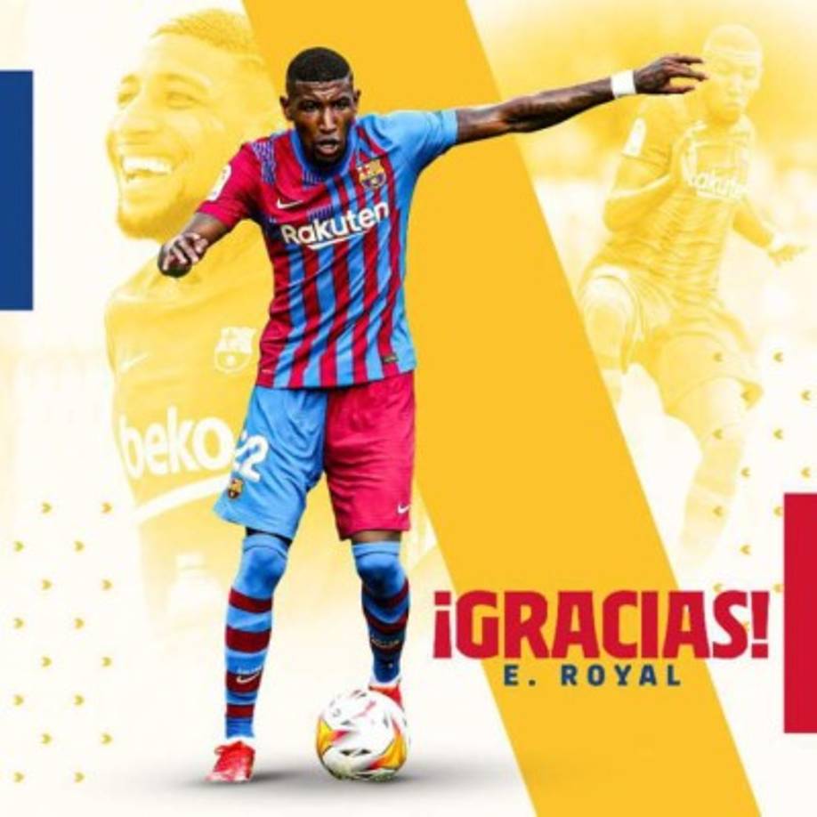 El lateral derecho brasileño Emerson, que regresó de una cesión en julio al FC Barcelona, fue traspasado el Tottenham por 25 millones de euros (34 millones de dólares), anunciaron los dos clubes. Foto Twitter Barcelona-.