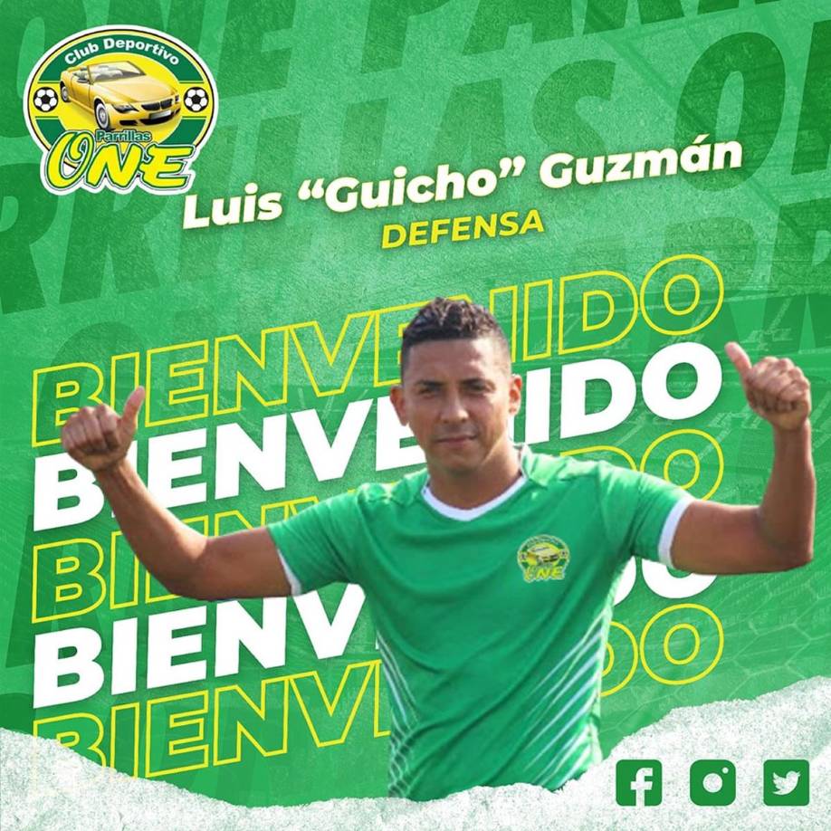 El Parrillas One confirmó la contratación del experimentado defensa Luis ‘Guicho’ Guzmán para disputar el Torneo Clausura 2023-2024 de La Liga de Ascenso.
