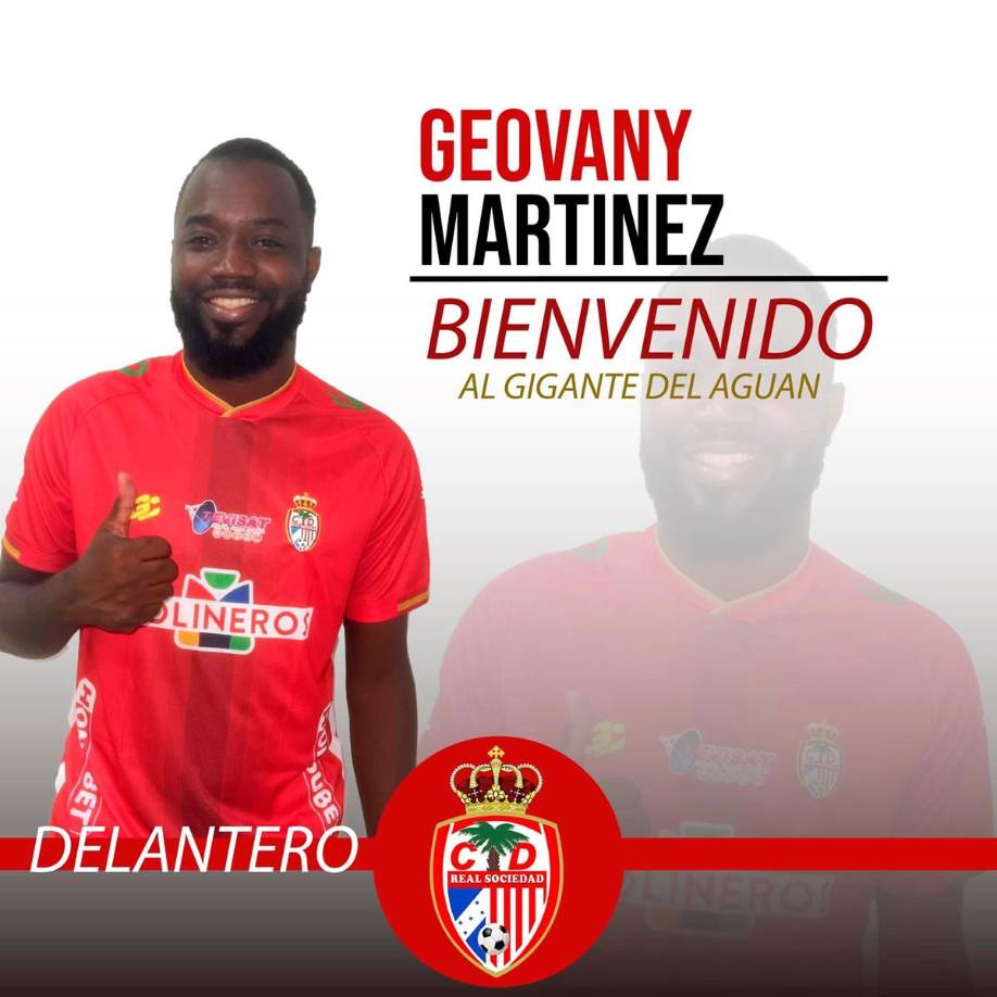 Real Sociedad ha hecho oficial este miércoles varios fichajes, uno de ellos es el delantero Geovany Martínez, con pasado en el Victoria y Marathón.