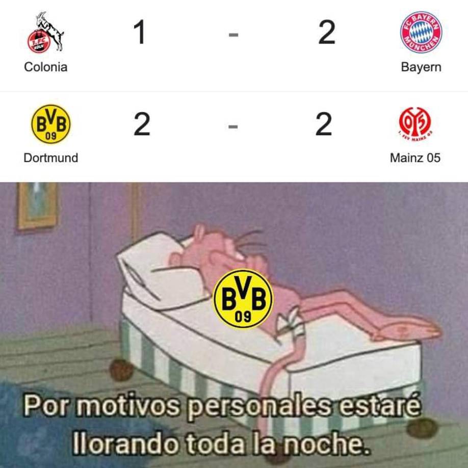 ¡No perdonan! Los memes al Borussia Dortmund tras perder el título