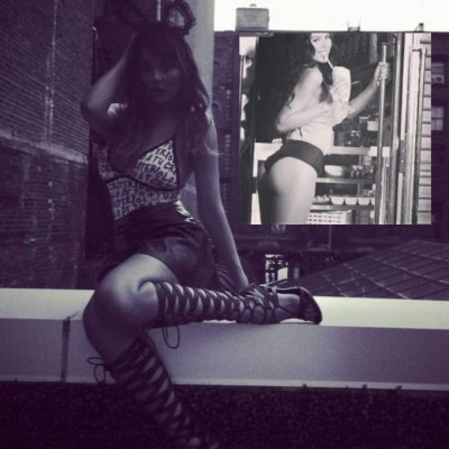 Karina quien esta soltera no tiene miedo a las criticas y ama mostrar su cuerpo.