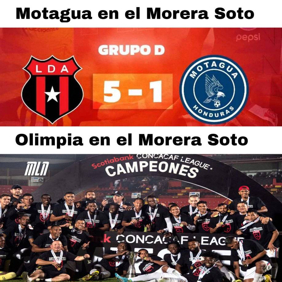 Motagua es víctima de crueles memes tras ser goleados por Alajuelense