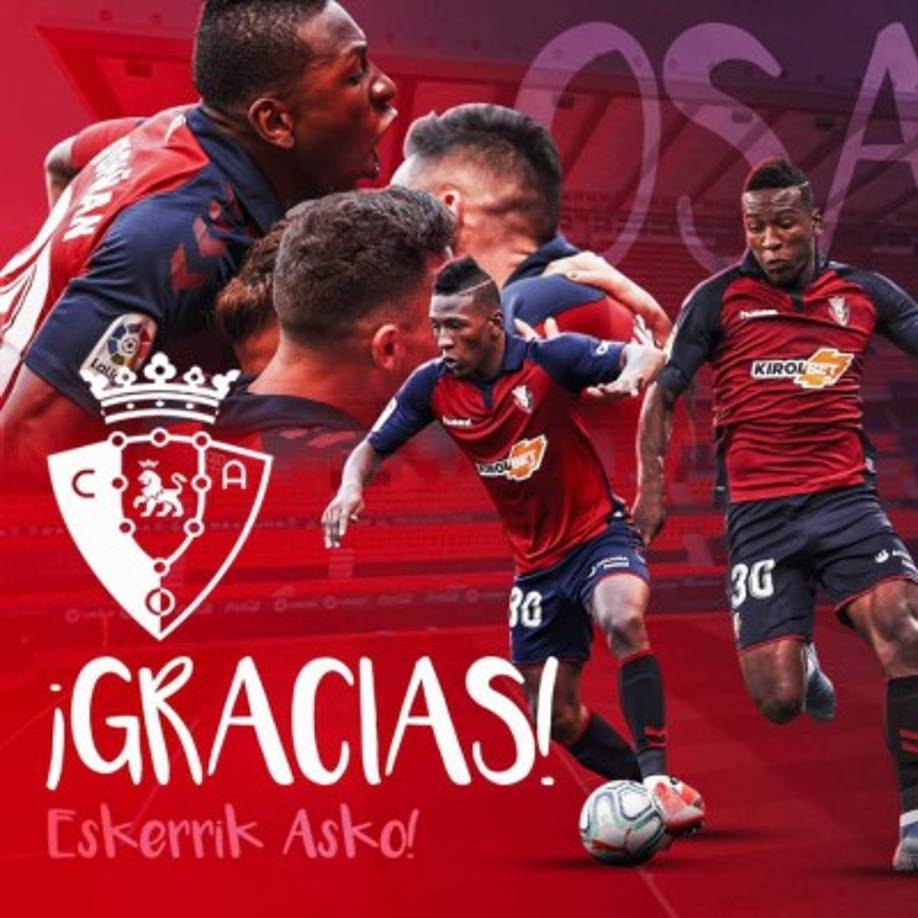 El ecuatoriano Pervis Estupiñán ya no es jugador de Osasuna. Tras una espectacular temporada en el lateral izquierdo del equipo rojillo, el sudamericano regresará al Watford de la Premier League, dado el interés de grandes clubes como FC Barcelona o Manchester United.<br/><br/>Aunque la cesión era de dos años, el Watford ha preferido recuperar al ecuatoriano sin cumplir las dos temporadas en la Liga Española. El club británico se encuentra ahora en plena lucha por la salvación y ya no depende de sí mismo.