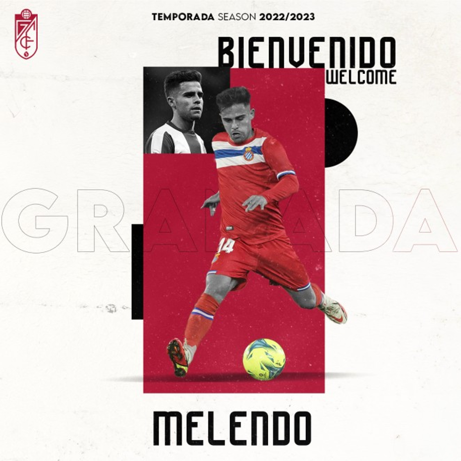 OFICIAL: El Granada anunció el fichaje del centrocampista Óscar Melendo, quien llega procedente del Espanyol. Firma por una temporada.