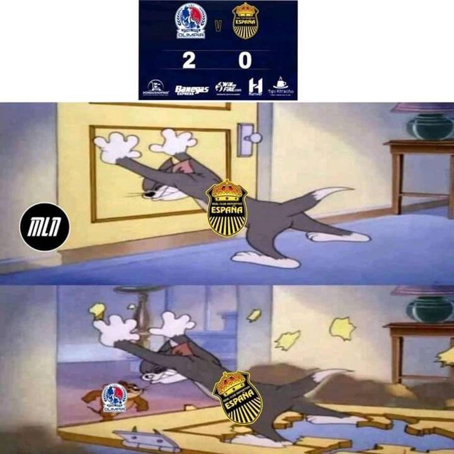 Los memes destrozan al Real España tras perder ante Olimpia en la ida de la final