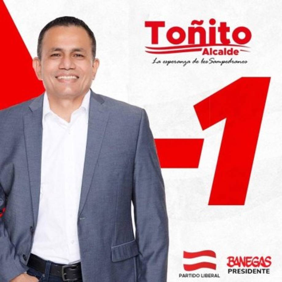 Antonio Rivera es precandidato a la alcaldía de San Pedro Sula por tercera ocasión. aunque en esta en la corriente liberal de Darío Banegas. Ha sido regidor dos veces en SPS. Votará en UNAH-VS, de San Pedro Sula, a las 7:30 am.