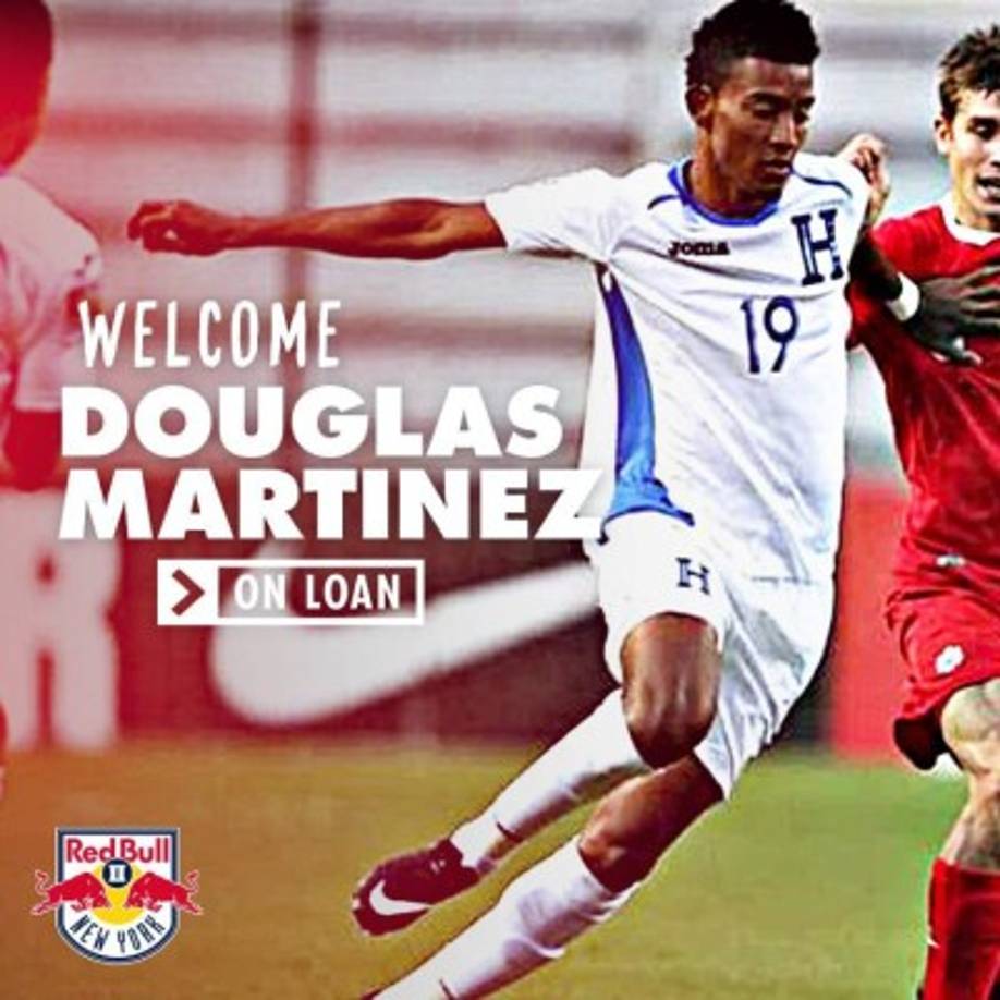 El Red Bulls de Estados Unidos anunció el fichaje del delantero hondureño Douglas Martínez en condición de préstamo por 6 meses procedente del Vida.
