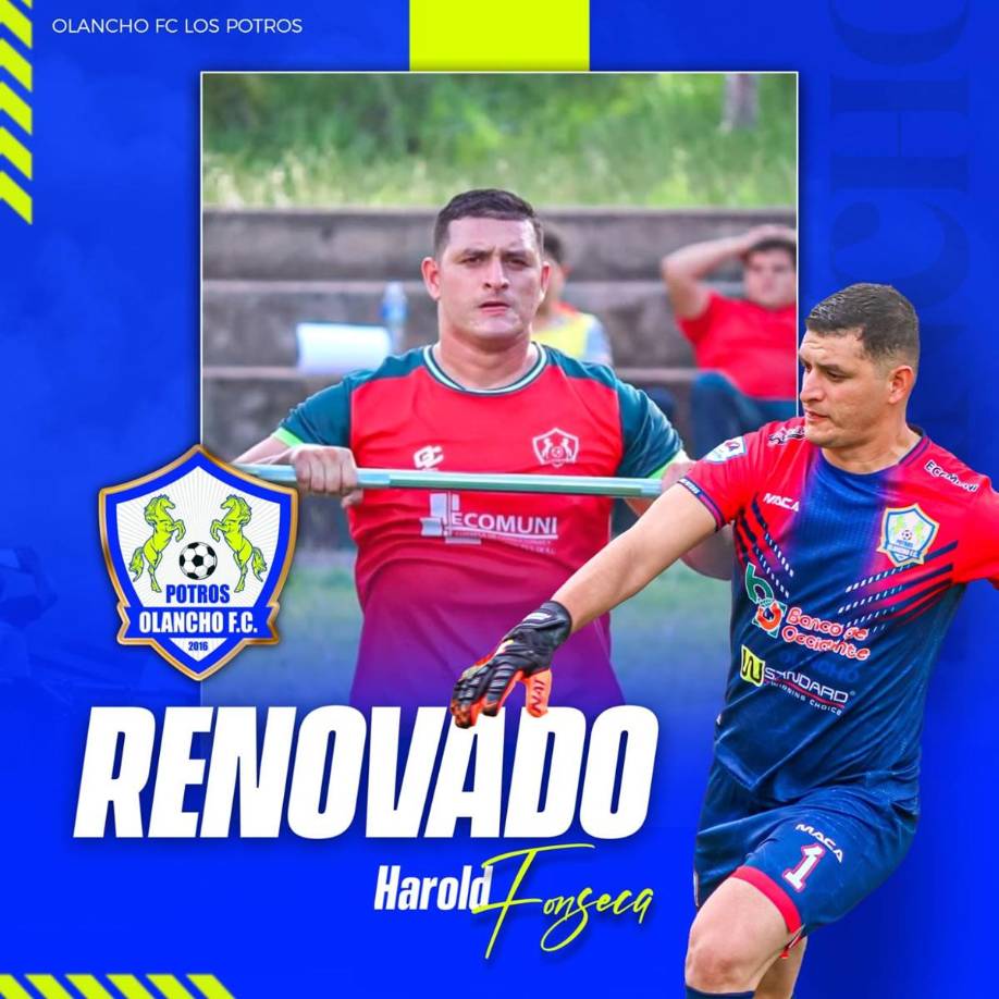 Harold Fonseca - El portero catracho ha sido renovado por los Potros del Olancho FC.