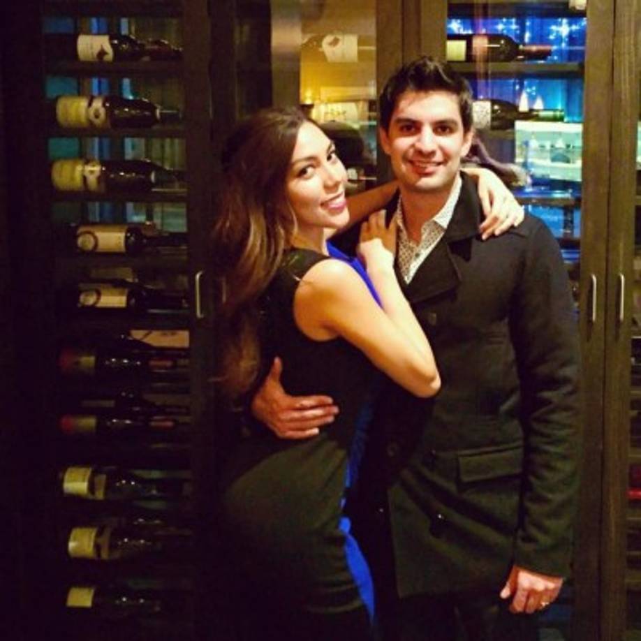 Frida Sofía con su pareja el empresario Luis Escamilla.