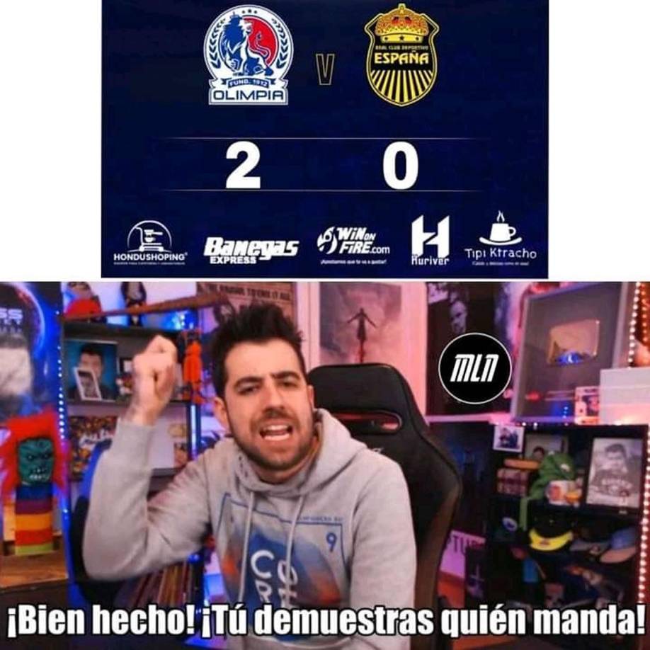 Los memes destrozan al Real España tras perder ante Olimpia en la ida de la final
