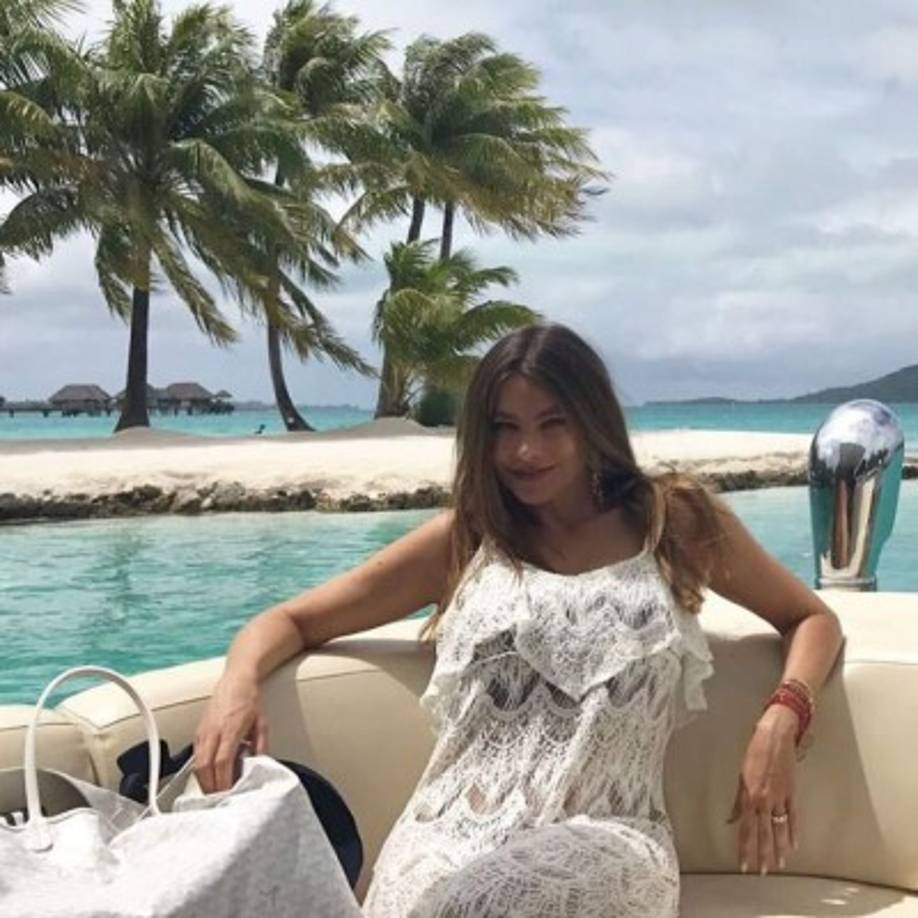 Sofía le puso un pie a esta foto: 'En el mar la vida es más sabrosa'.