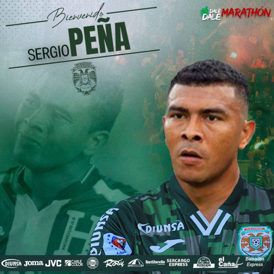 A sus 35 años, Sergio Peña ha sido oficializado como nuevo fichaje del Marathón, siendo el segundo refuerzo del Monstruo tras la confirmación de Damín Ramírez. El mediocampista llega procedente del Vida.