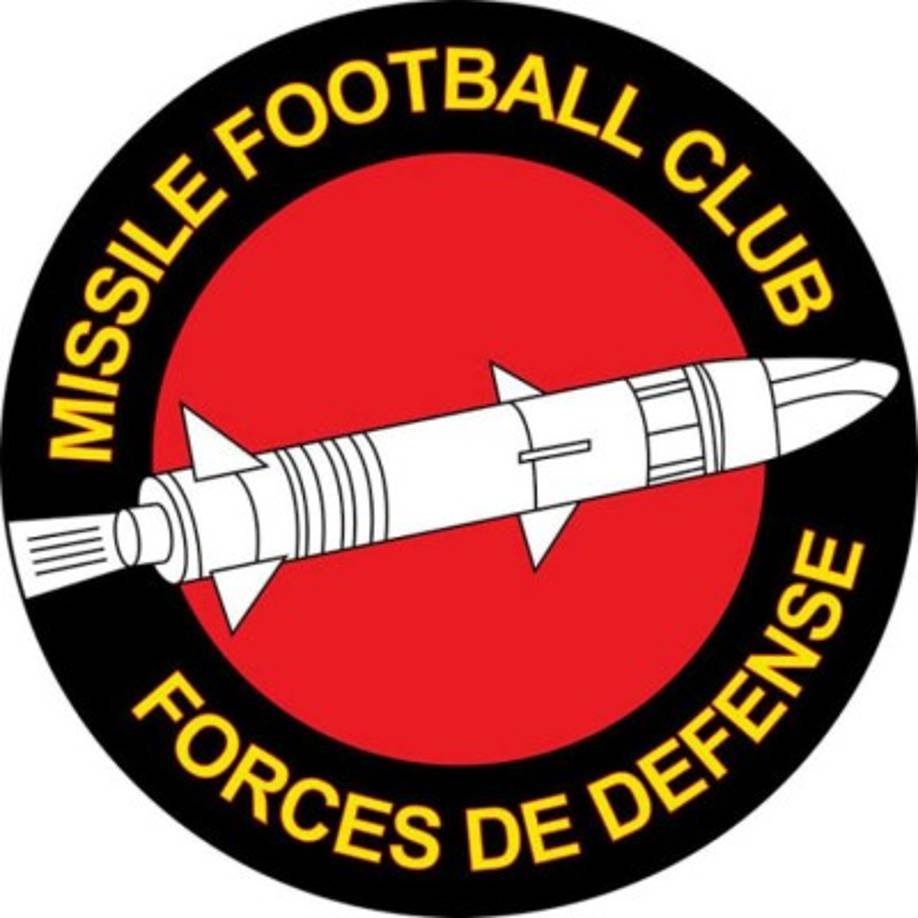 Missile Football Club. El nombre lo dice todo. Aunque luce curioso el logo de este equipo de Gabón.