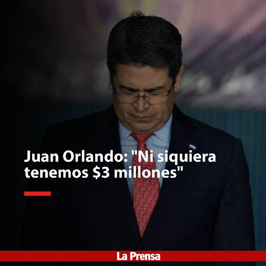 Sobre la multa impuesta, señaló que no tiene ni siquiera tres millones de dólares para pagar. 