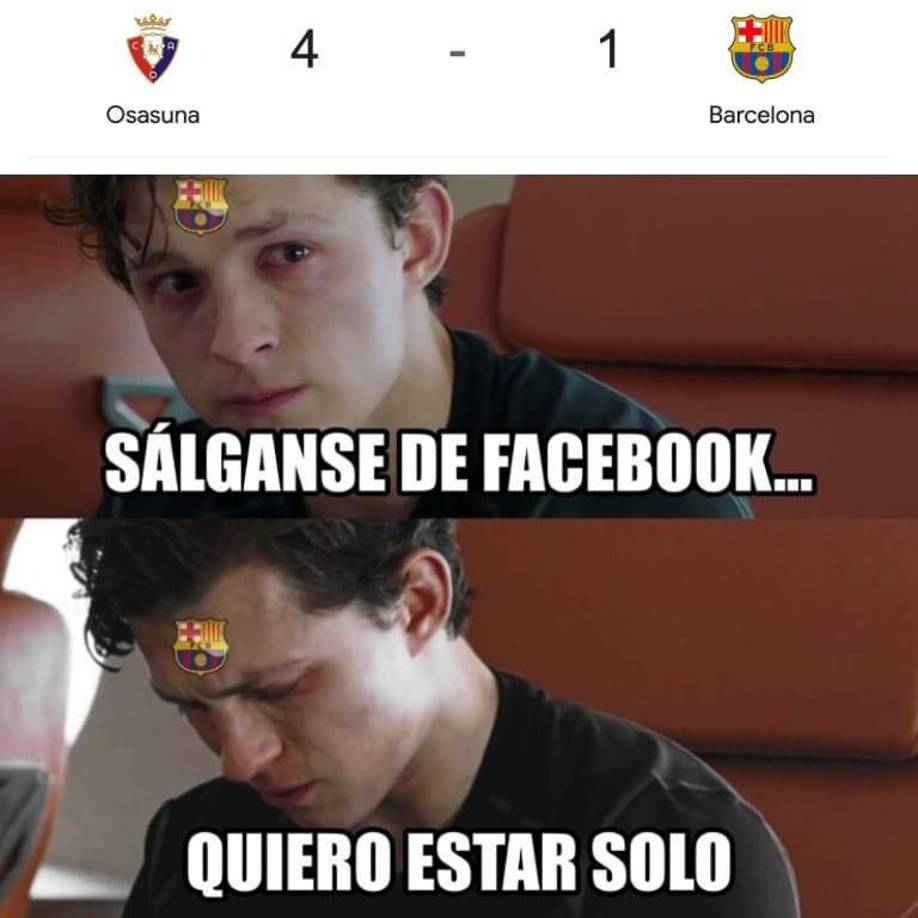 Barcelona sufre burlas: los memes que dejó la goleada ante Osasuna