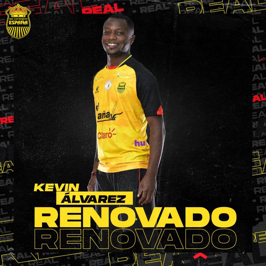 Kevin Álvarez: El Real España hizo oficial la renovación del defensor hondureño. En un principio se manejó que iba a regresar al IFK Norrköping de Suecia, pero al final seguirá en el cuadro aurinegro.