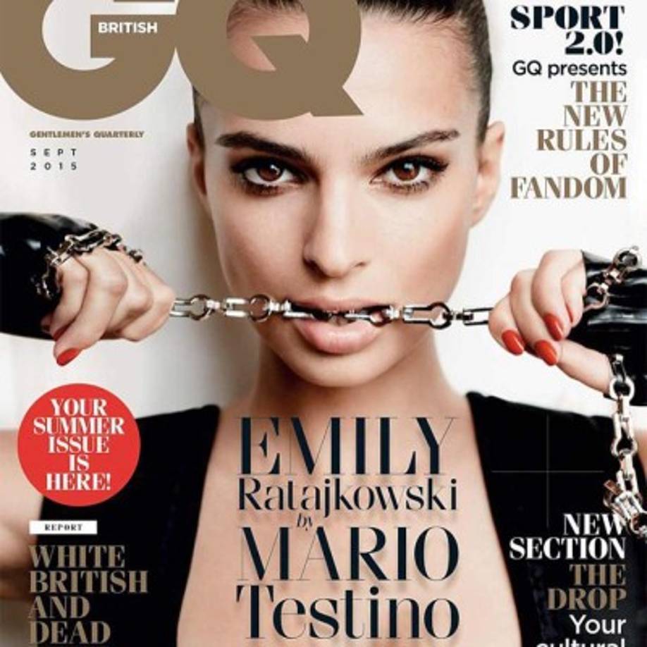 Emily Ratajkowski ilustra la portada de la revista GQ y posó para el fotógrafo Mario Testino.