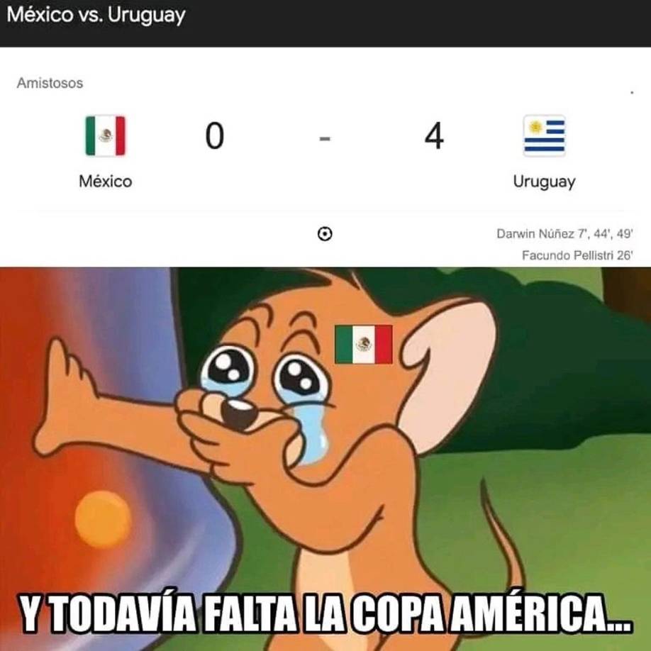 Memes: México es goleado por Uruguay y sufre las burlas antes de la Copa América
