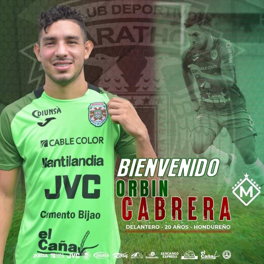 El Club Deportivo Marathón hizo oficial el fichaje del joven Orbin Cabrera, llega procedente del Platense.