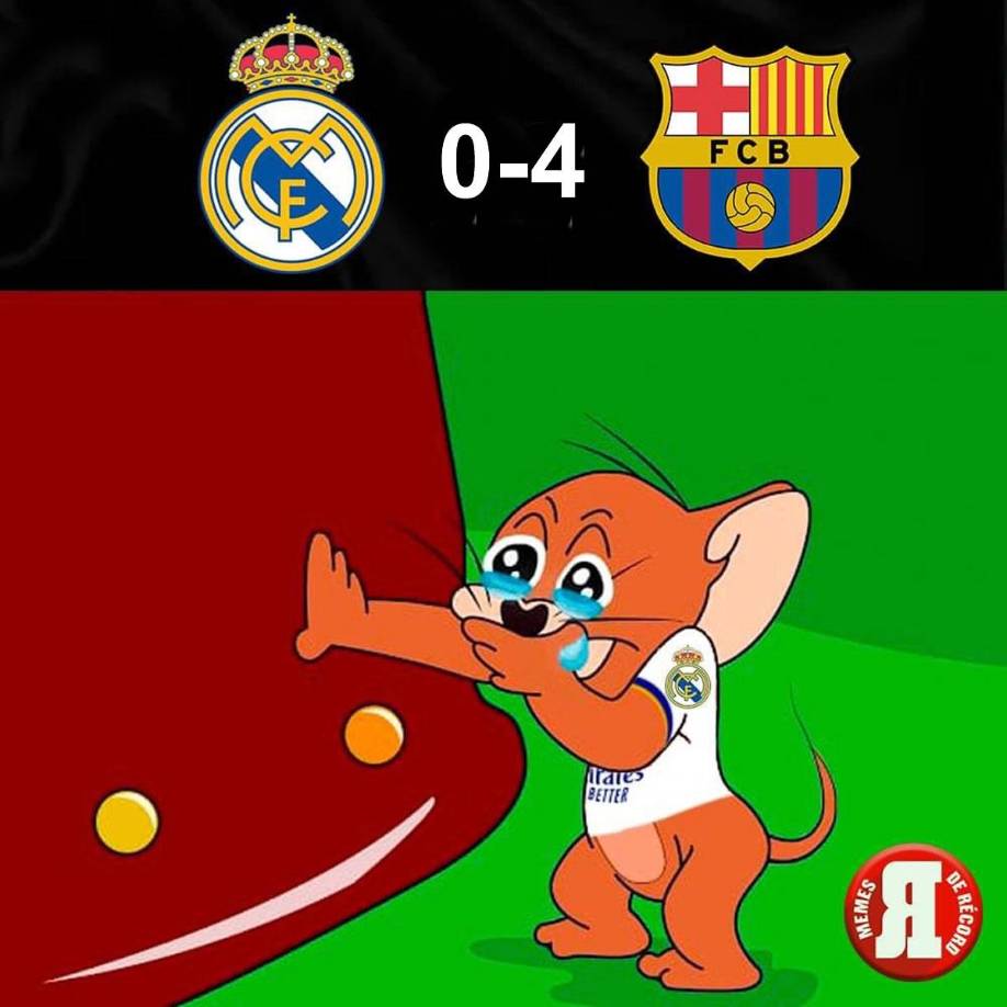 Los memes crucifican al Real Madrid tras ser goleado y humillado por el Barça de Xavi