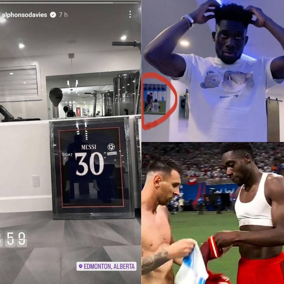 Incluso, el lateral canadiense ha reconocido que Messi es su máximo referente en el fútbol y aquella camiseta del PSG con la número 30 de Leo la tiene enmarcada en su casa. Además de una fotografía con el argentino de un Bayern-Barcelona.