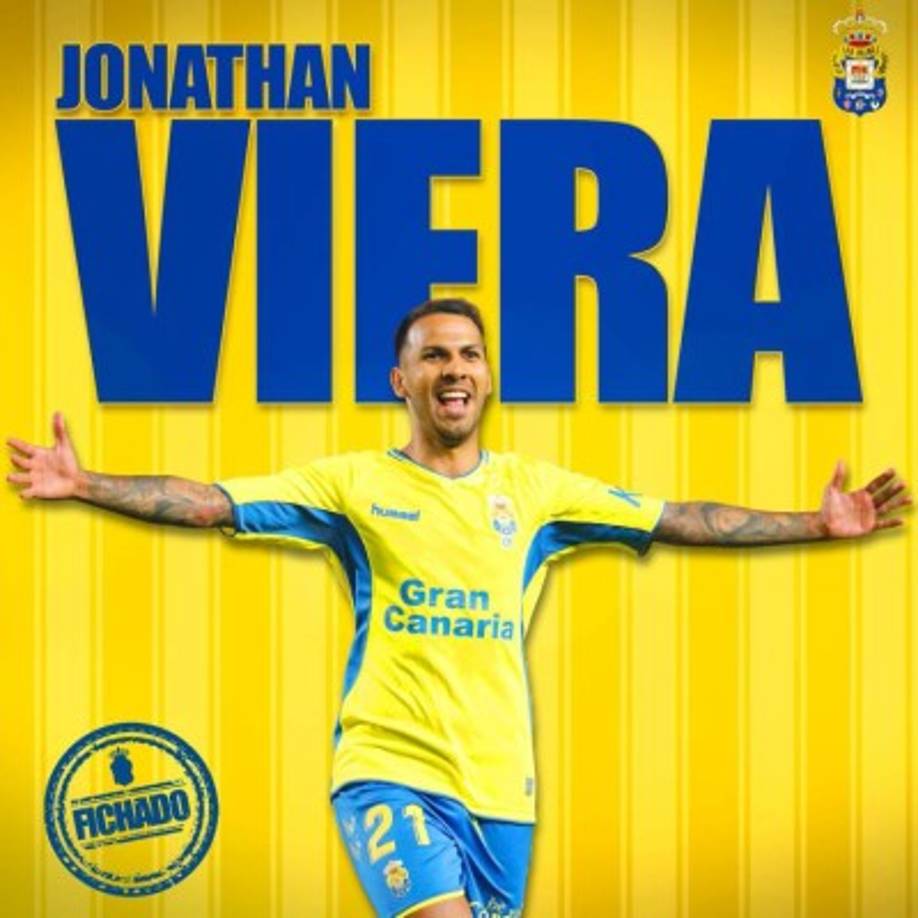 La UD Las Palmas ha confirmado el fichaje de Jonathan Viera hasta 2025, con opción a un año más, después de que el jugador español rescindiese su contrato con el Beijing Guoan de la Superliga China. Foto Twitter @UDLP_Oficial.
