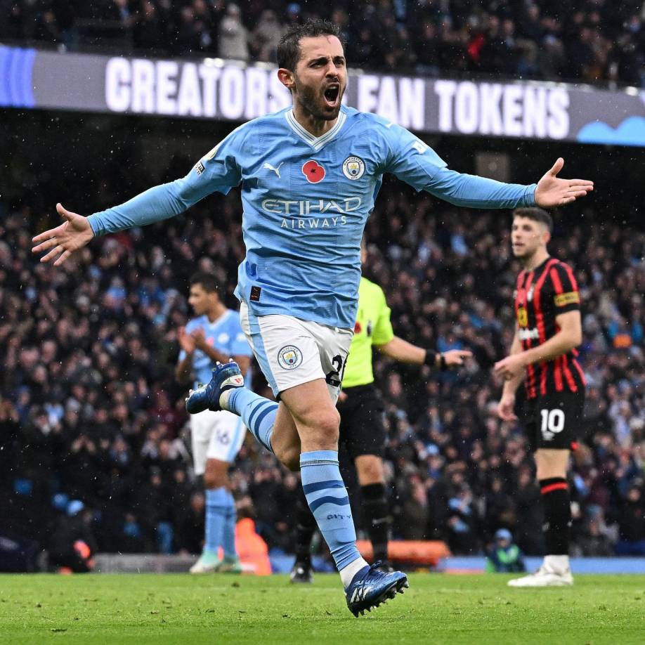 8. Bernardo Silva: El portugués ganó el triplete con el Manchester City y recientemente el Mundial de Clubes.