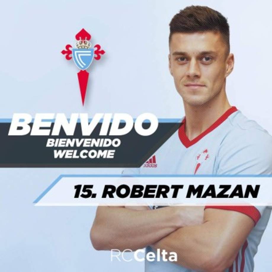 El Celta de Vigo fortalece su defensa con la incorporación del internacional eslovaco Robert Mazan, lateral izquierdo que llega procedente del MSK Zilina para vestir la celeste hasta junio de 2022.