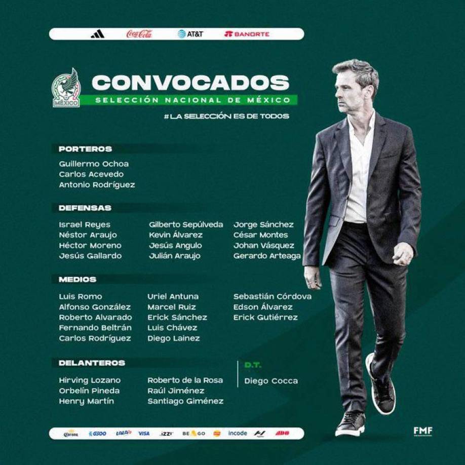 El portero lidera la primera lista de convocados del conjunto azteca por parte de su nuevo entrenador, Diego Cocca.