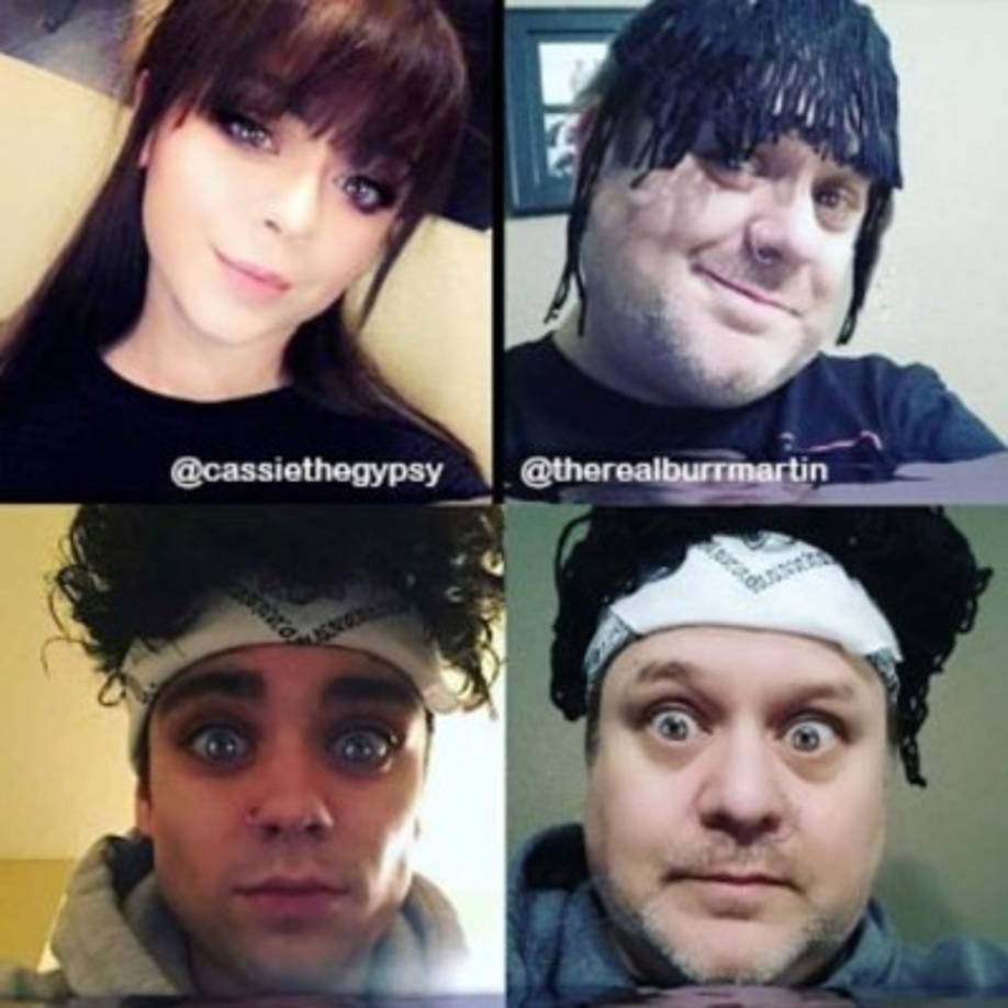 Ahora se atreve incluso con los filtros de Snapchat, con los que creó una corona con su propio rostro.