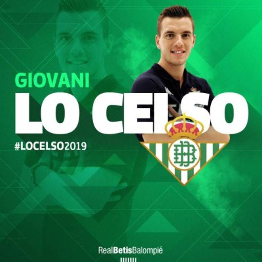 El Betis anunció este viernes, fecha límite del mercado, la incorporación en calidad de cedido del internacional argentino Giovani Lo Celso, procedente del Paris Saint-Germain.