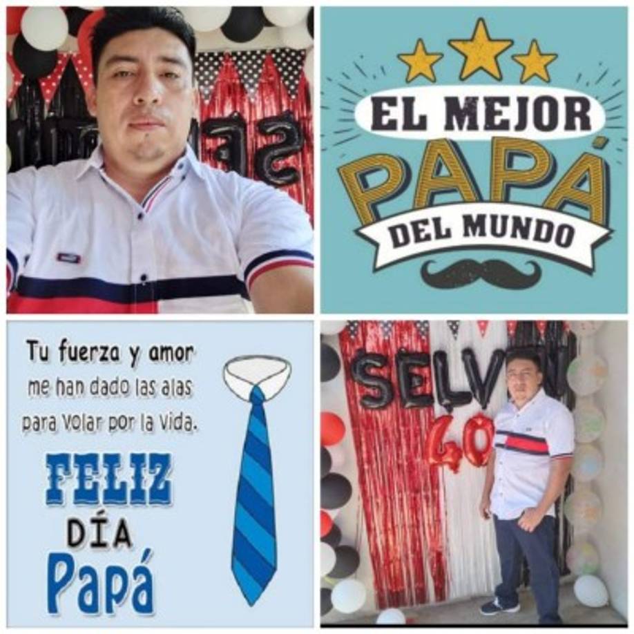 Selvin Iscoa fue agasajado por su esposa: 'Mi esposo es un gran padre y esposo'.