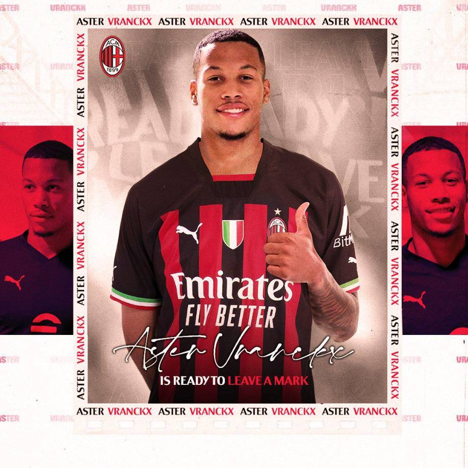 El AC Milan oficializó la llegada del centrocampista belga Aster Vranckx a modo de préstamo, con opción de compra, desde el Wolfsburgo.