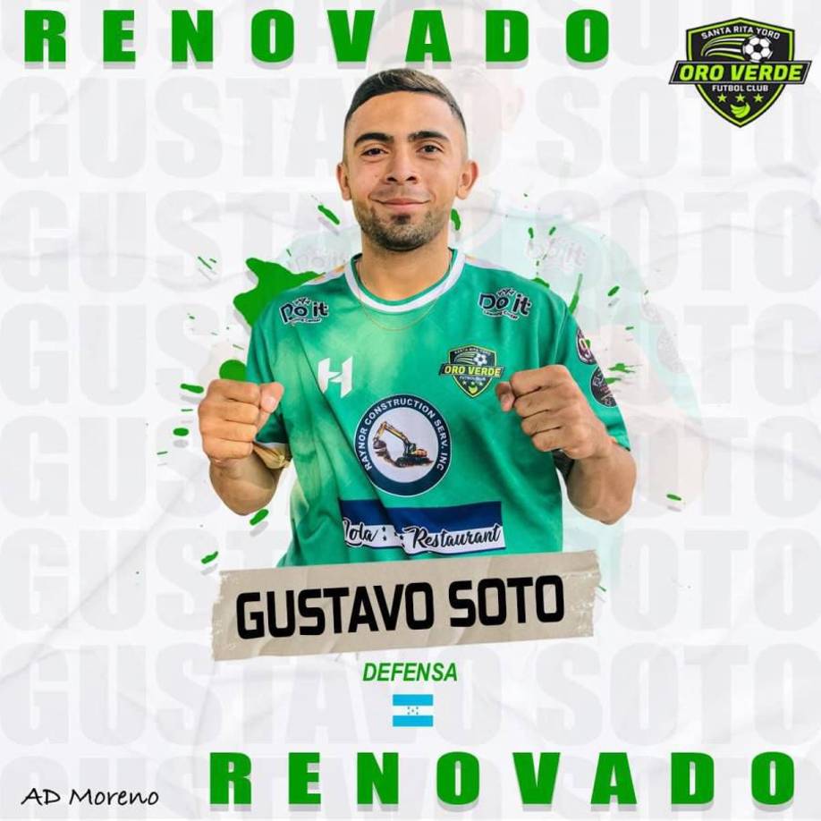 Otro de los renovados es el defensor Gustavo Soto, quien se mantendrá en el equipo para el próximo torneo.
