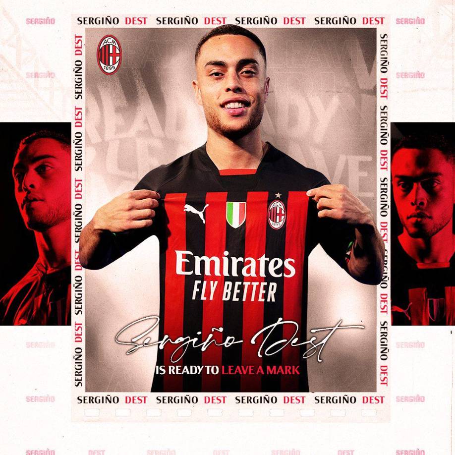 ES OFICIAL. El FC Barcelona comunicó en redes sociales la salida de Sergiño Dest, quien se marcha cedido al AC Milan por una temporada. El lateral estadounidense ya viste la camiseta del AC Milan y usará el dorsal ‘21’. Según los medios, la cesión del defensa de 21 años, con contrato con el Barça hasta 2025, cuenta con una opción de compra por 20 millones de euros al final de la campaña.