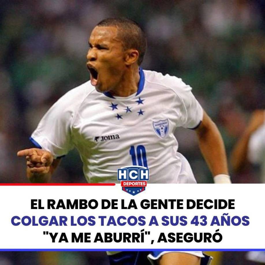 En HCH replicaron: “El Rambo de la gente decide colgar los tacos a sus 43 años”.