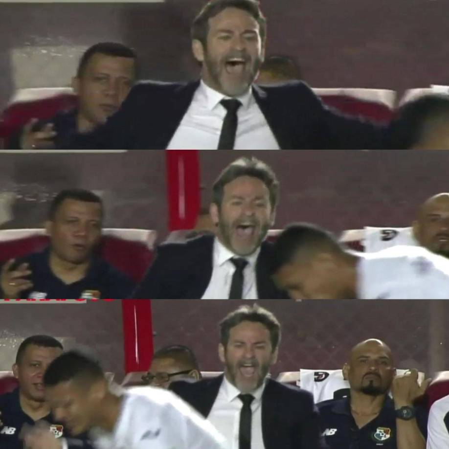 El tremendo enfado que tenía Thomas Christiansen durante el partido al ver que las cosas no le salían a su equipo contra Honduras.