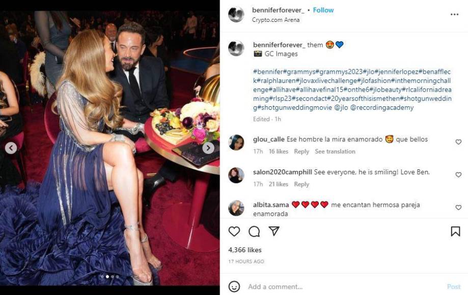 Un Ben Affleck “aburrido” en los Grammy desata una ola de memes