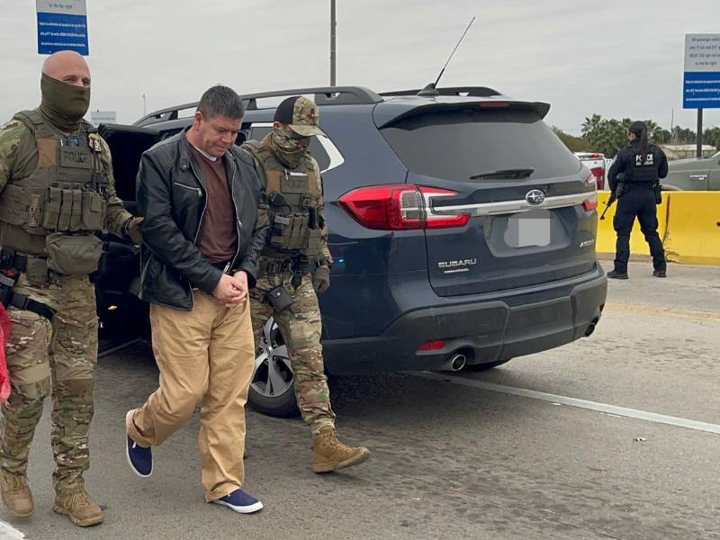 Uno de los migrantes detenidos en Houston.