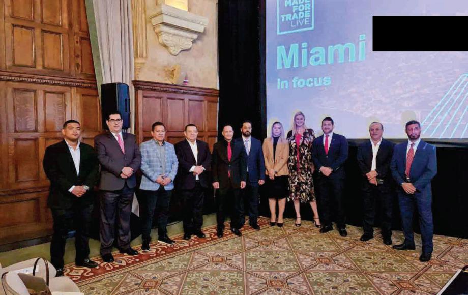 Miembros de la Andi y de la alcaldía de La Ceiba se reunieron en Miami con Versailles de Dubái.