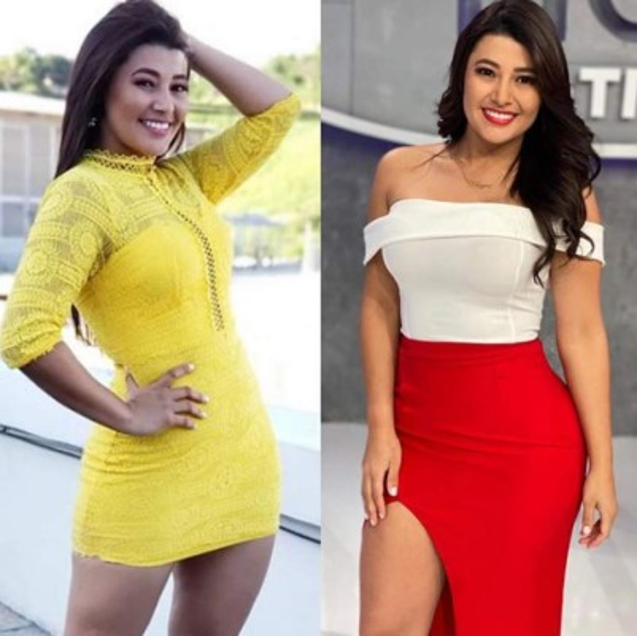 La hondureña compartió el antes y después a través de sus redes sociales.