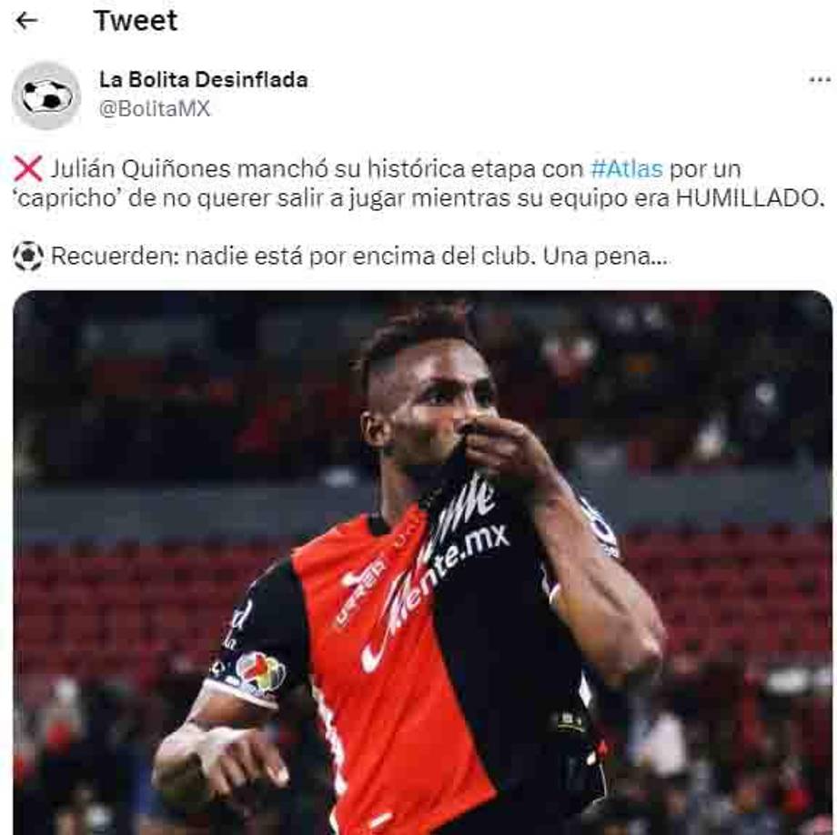 “Nadie está por encima del club”, señalan en México.