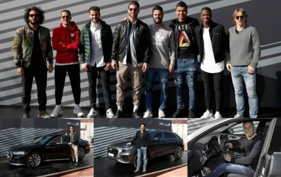 La plantilla del primer equipo del Real Madrid ha recibido sus nuevos autos de la marca Audi. El nuevo Audi Q8 es el modelo más demandado por los jugadores.