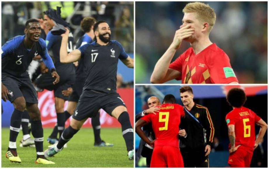 Francia confirmó su favoritismo y pasó con susto a la final del Mundial de Rusia-2018 al vencer 1-0 a Bélgica, a la espera de Croacia o Inglaterra para el partido consagratorio. Tras el final del juego, los franceses festejaron por todo lo alto el pase y los belgas se derrumbaron al no poder clasificar.